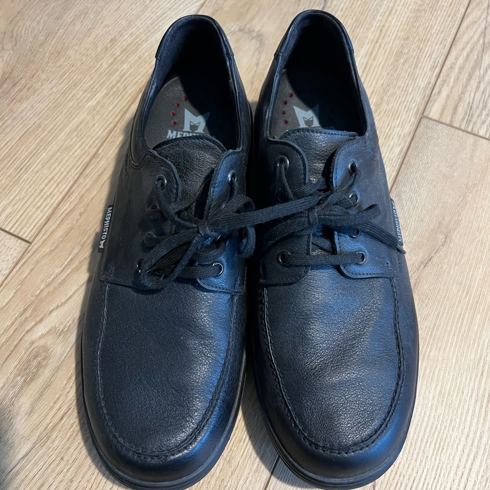 Mephisto Black Leather Men's Shoes